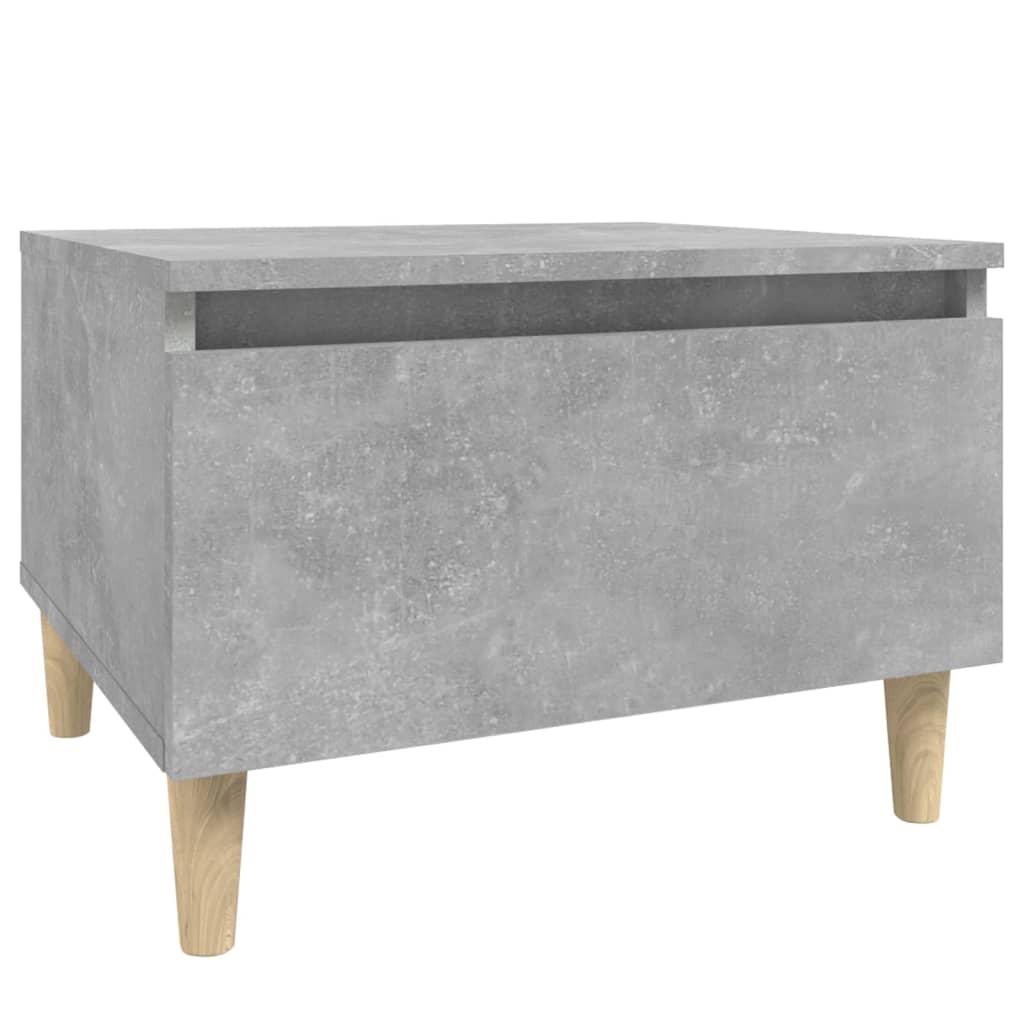 Sidebord Betonggrå 50X46X35 Cm Konstruert Tre