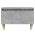 Sidebord Betonggrå 50X46X35 Cm Konstruert Tre