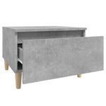 Sidebord Betonggrå 50X46X35 Cm Konstruert Tre