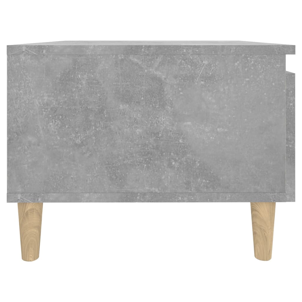 Sidebord Betonggrå 50X46X35 Cm Konstruert Tre