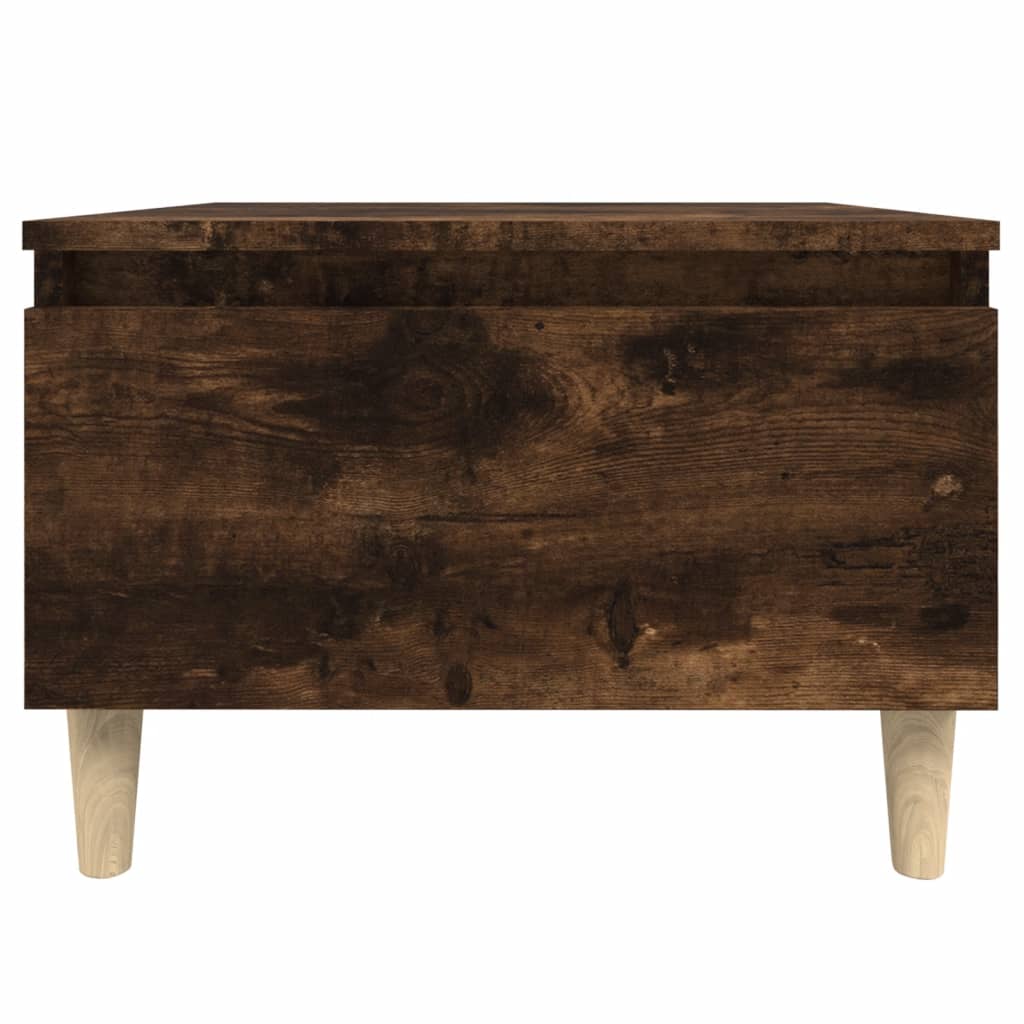 Sidebord Røkt Eik 50X46X35 Cm Konstruert Tre