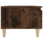 Sidebord Røkt Eik 50X46X35 Cm Konstruert Tre