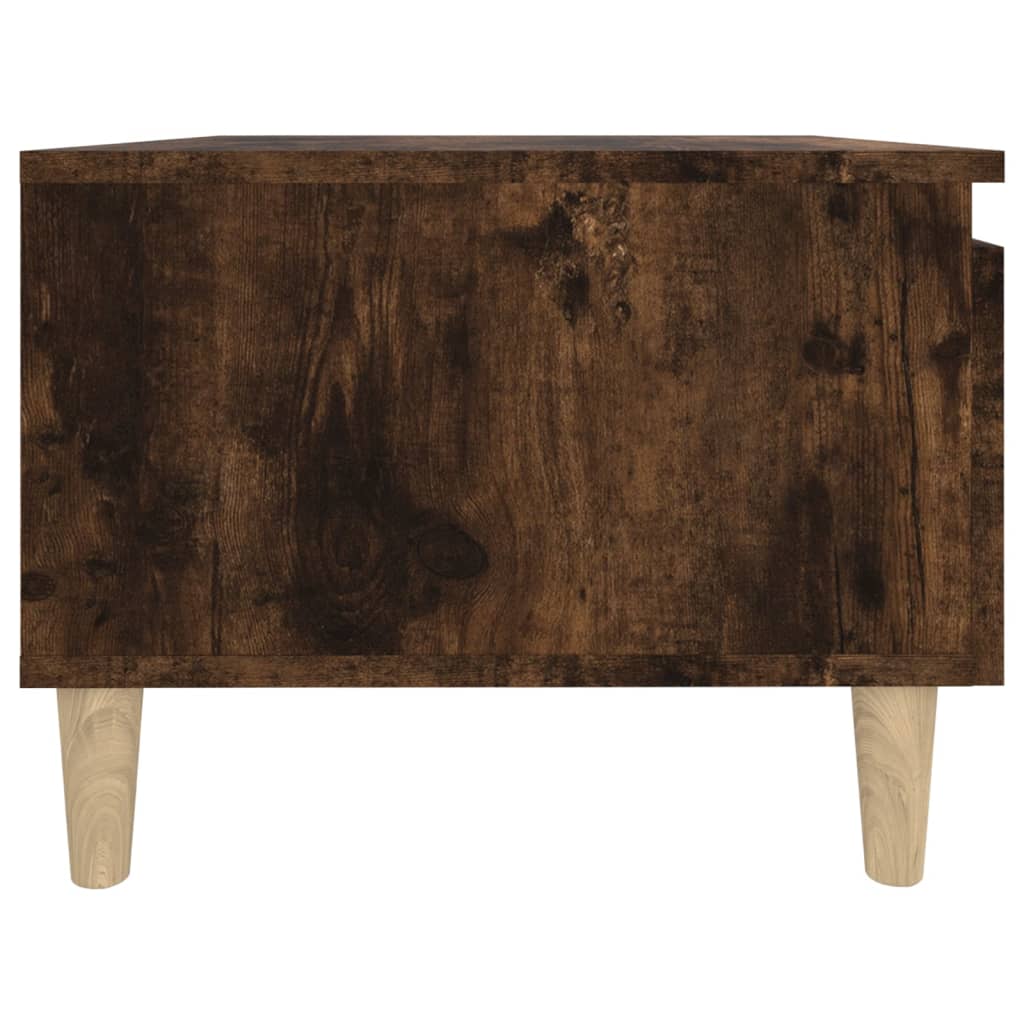Sidebord Røkt Eik 50X46X35 Cm Konstruert Tre