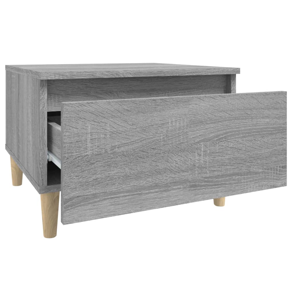 Sidebord Grå Sonoma 50X46X35 Cm Konstruert Tre