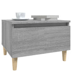 Sidebord 2 Stk Grå Sonoma 50X46X35 Cm Konstruert Tre