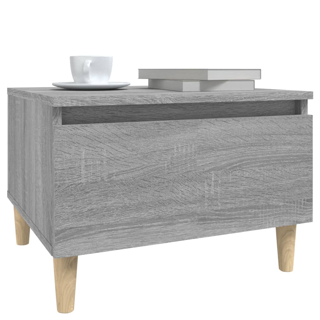 Sidebord 2 Stk Grå Sonoma 50X46X35 Cm Konstruert Tre