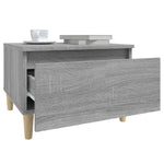 Sidebord 2 Stk Grå Sonoma 50X46X35 Cm Konstruert Tre