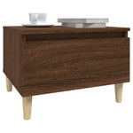 Sidebord Brun Eik 50X46X35 Cm Konstruert Tre