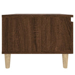 Sidebord Brun Eik 50X46X35 Cm Konstruert Tre
