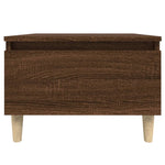Sidebord 2 Stk Brun Eik 50X46X35 Cm Konstruert Tre