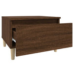Sidebord 2 Stk Brun Eik 50X46X35 Cm Konstruert Tre