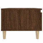 Sidebord 2 Stk Brun Eik 50X46X35 Cm Konstruert Tre