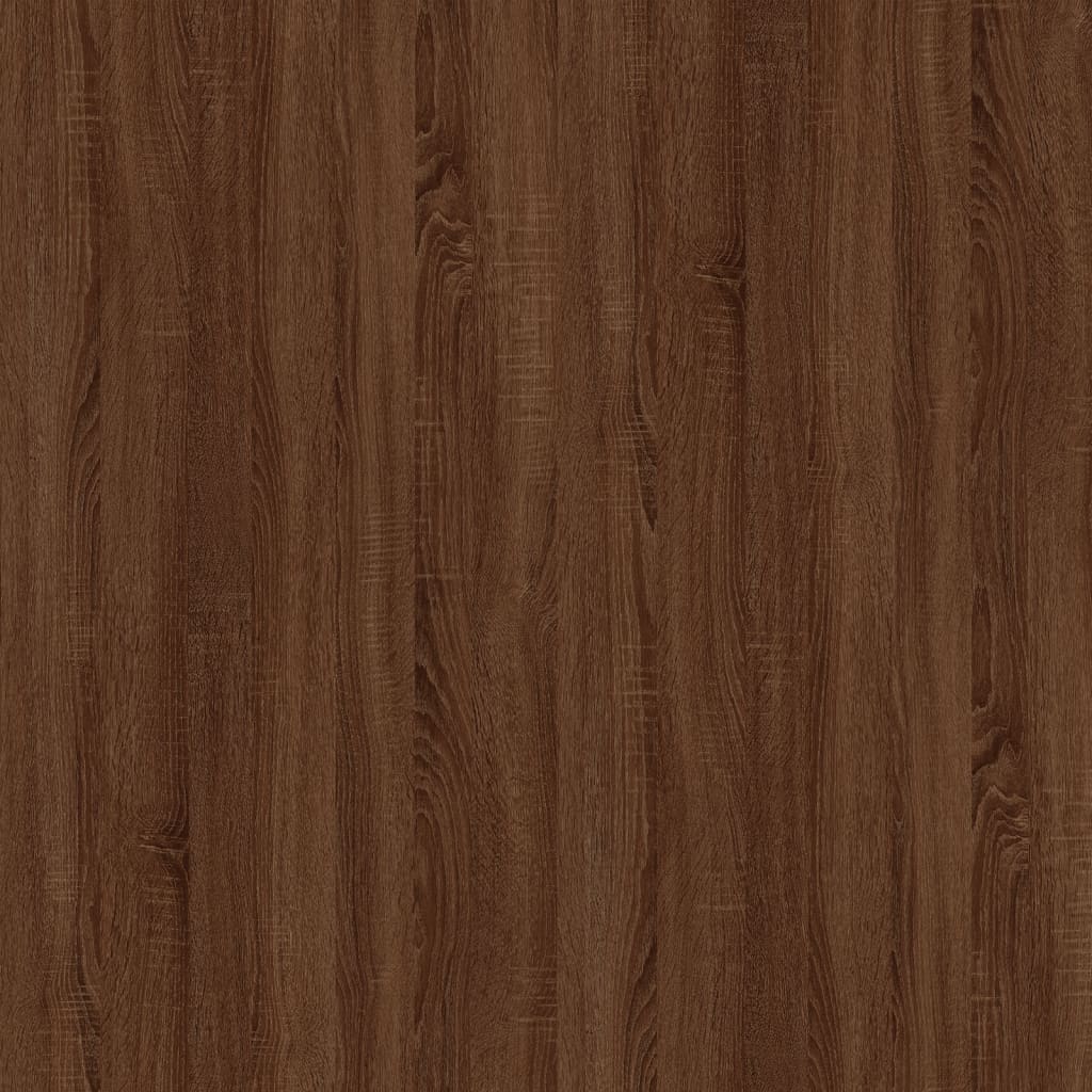 Sidebord 2 Stk Brun Eik 50X46X35 Cm Konstruert Tre