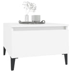Sidebord 2 Stk Hvit 50X46X35 Cm Konstruert Tre
