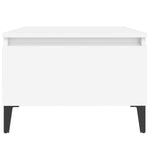 Sidebord 2 Stk Hvit 50X46X35 Cm Konstruert Tre