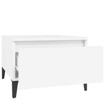 Sidebord 2 Stk Hvit 50X46X35 Cm Konstruert Tre