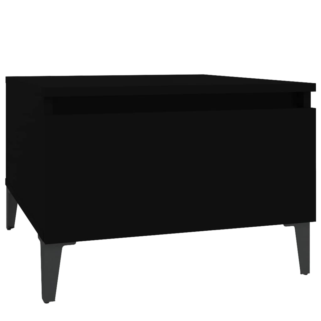 Sidebord Svart 50X46X35 Cm Konstruert Tre