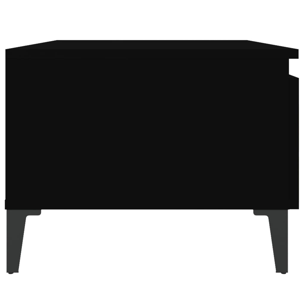 Sidebord Svart 50X46X35 Cm Konstruert Tre