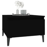 Sidebord 2 Stk Svart 50X46X35 Cm Konstruert Tre