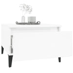 Sidebord Høyglans Hvit 50X46X35 Cm Konstruert Tre