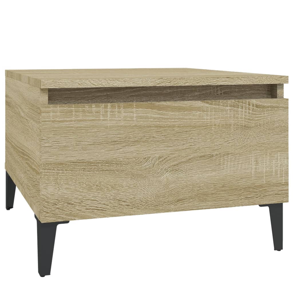 Sidebord 2 Stk Sonoma Eik 50X46X35 Cm Konstruert Tre