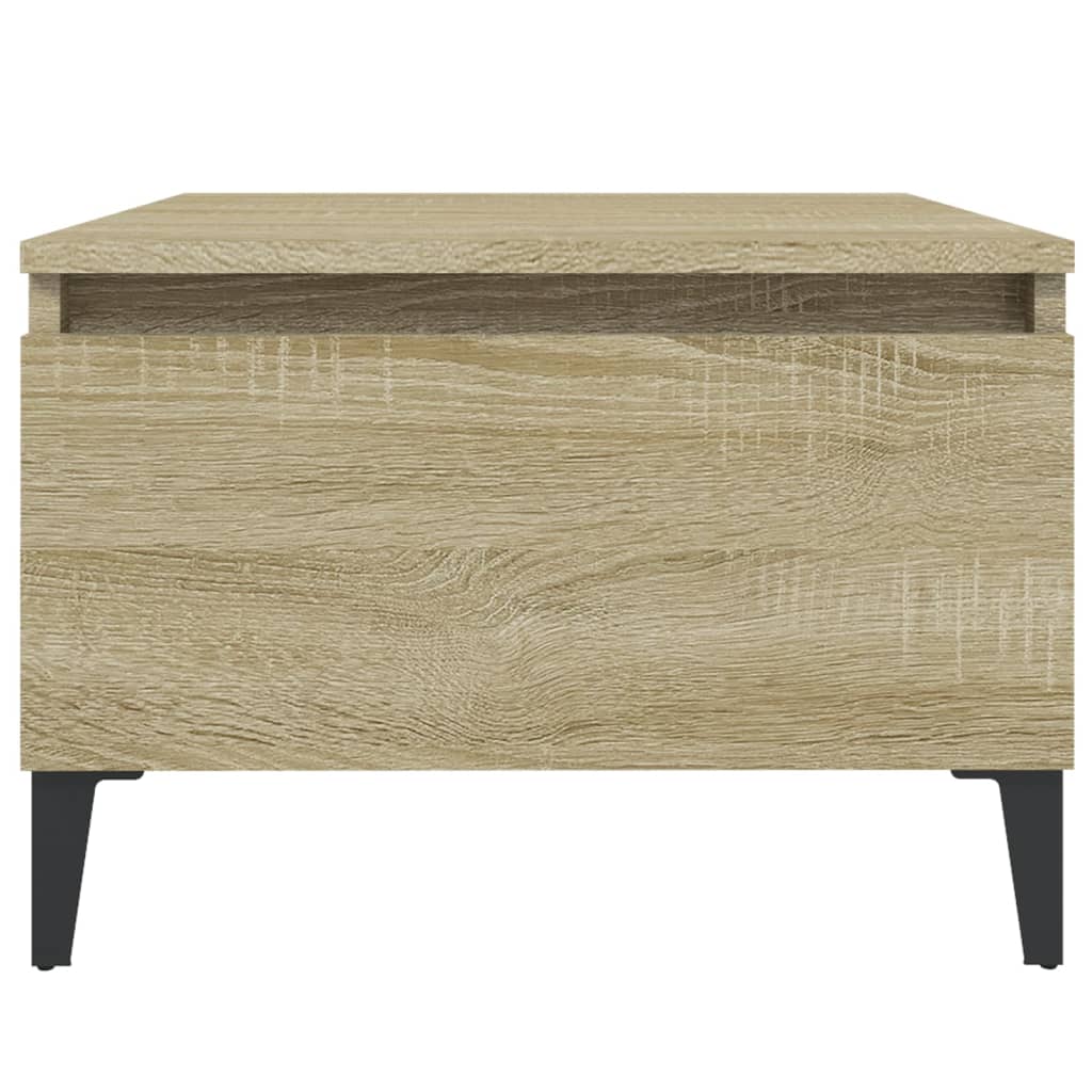 Sidebord 2 Stk Sonoma Eik 50X46X35 Cm Konstruert Tre