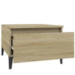Sidebord 2 Stk Sonoma Eik 50X46X35 Cm Konstruert Tre