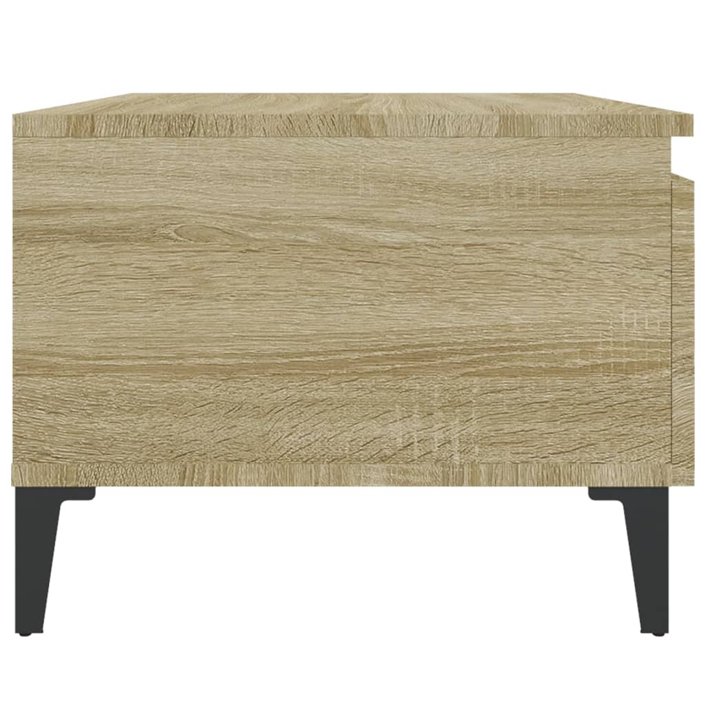 Sidebord 2 Stk Sonoma Eik 50X46X35 Cm Konstruert Tre