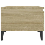 Sidebord 2 Stk Sonoma Eik 50X46X35 Cm Konstruert Tre