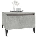 Sidebord Betonggrå 50X46X35 Cm Konstruert Tre