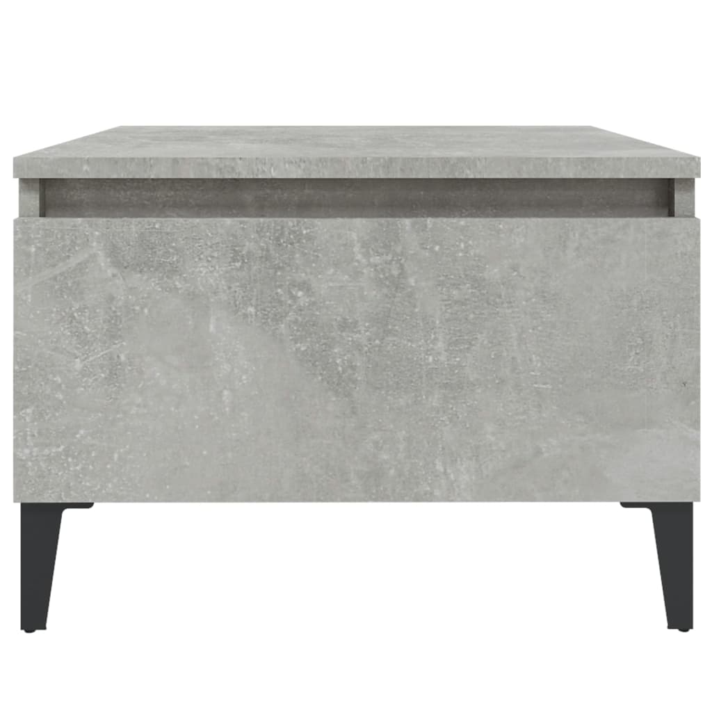 Sidebord Betonggrå 50X46X35 Cm Konstruert Tre