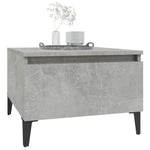 Sidebord 2 Stk Betonggrå 50X46X35 Cm Konstruert Tre