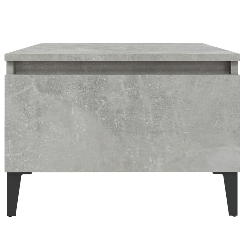 Sidebord 2 Stk Betonggrå 50X46X35 Cm Konstruert Tre