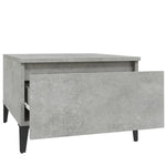 Sidebord 2 Stk Betonggrå 50X46X35 Cm Konstruert Tre