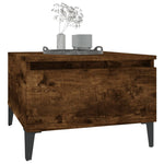 Sidebord Røkt Eik 50X46X35 Cm Konstruert Tre