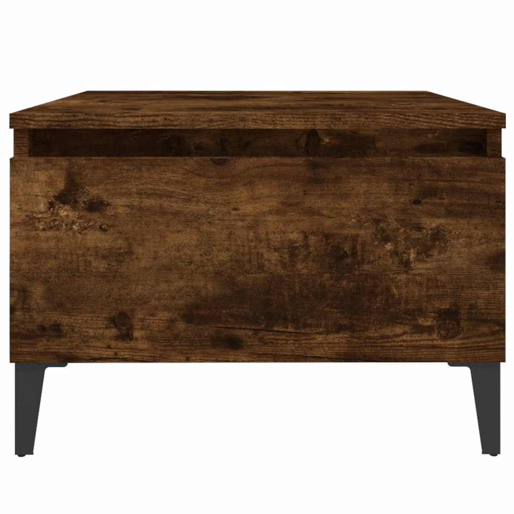 Sidebord Røkt Eik 50X46X35 Cm Konstruert Tre