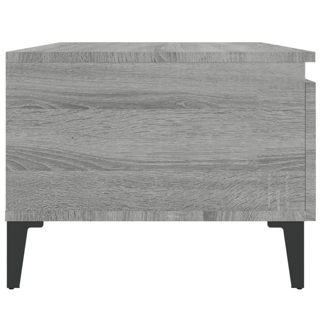 Sidebord Grå Sonoma 50X46X35 Cm Konstruert Tre