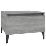 Sidebord 2 Stk Grå Sonoma 50X46X35 Cm Konstruert Tre