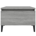 Sidebord 2 Stk Grå Sonoma 50X46X35 Cm Konstruert Tre