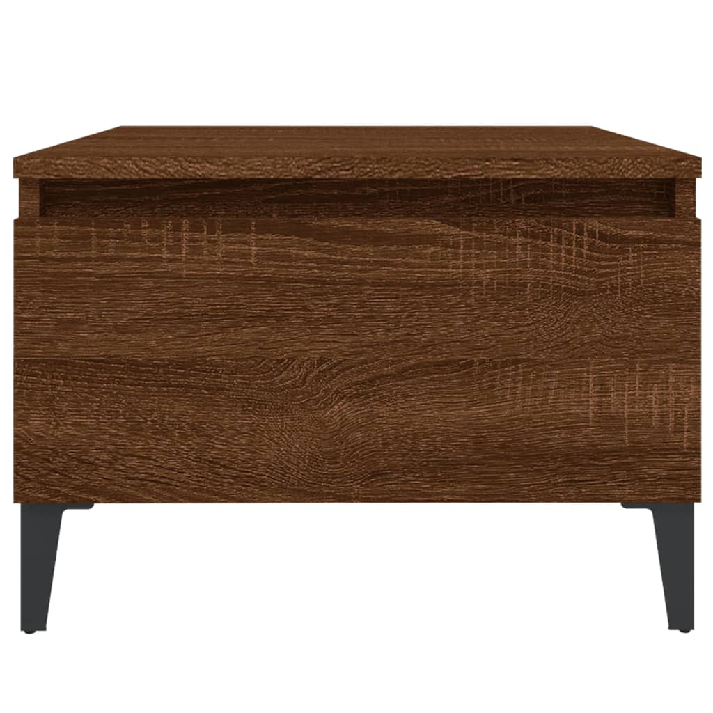 Sidebord Brun Eik 50X46X35 Cm Konstruert Tre