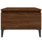 Sidebord Brun Eik 50X46X35 Cm Konstruert Tre