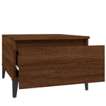 Sidebord Brun Eik 50X46X35 Cm Konstruert Tre