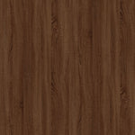Sidebord Brun Eik 50X46X35 Cm Konstruert Tre