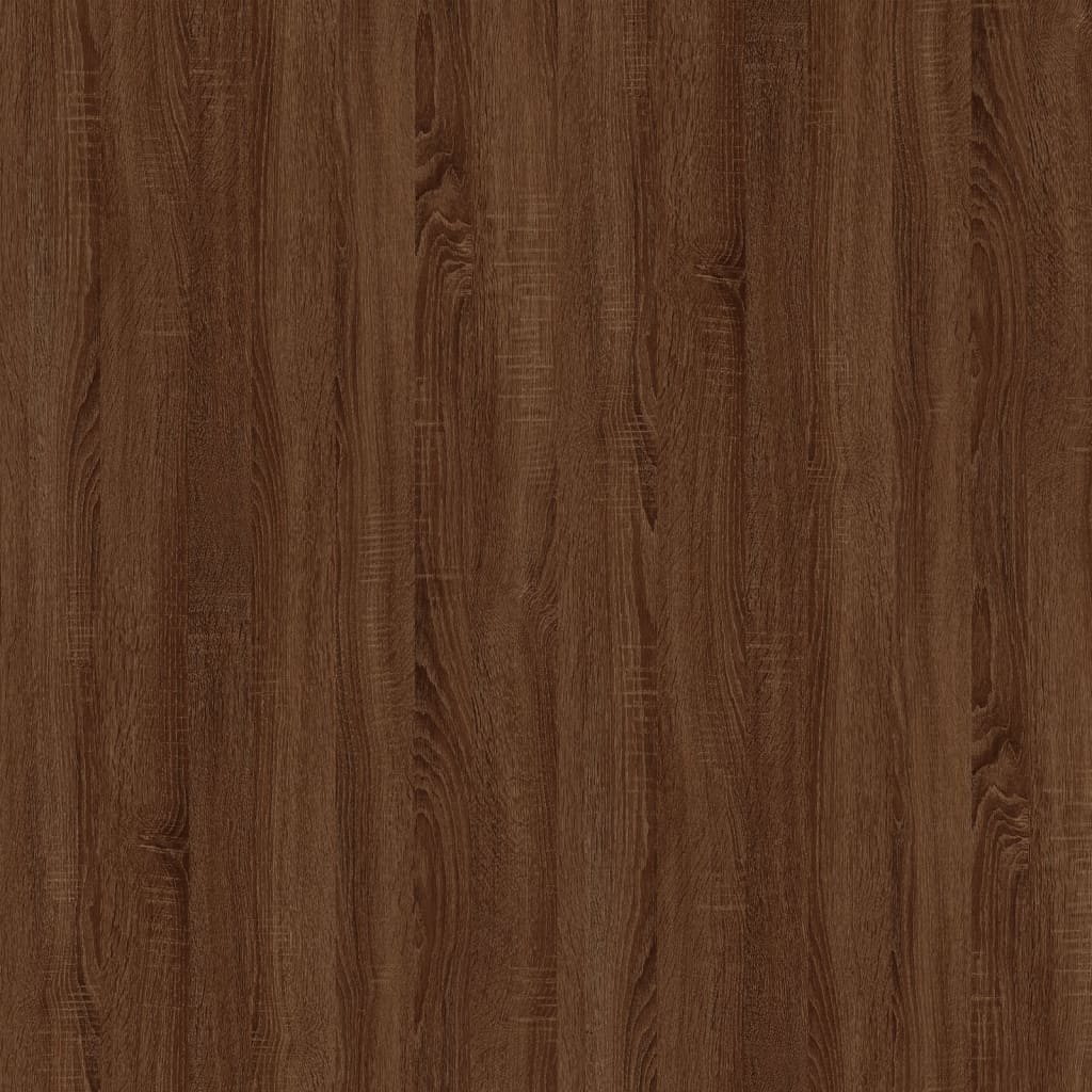 Sidebord Brun Eik 50X46X35 Cm Konstruert Tre