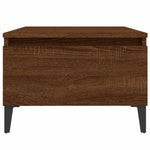 Sidebord 2 Stk Brun Eik 50X46X35 Cm Konstruert Tre