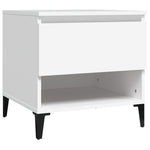 Sidebord Hvit 50X46X50 Cm Konstruert Tre