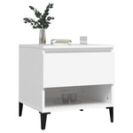 Sidebord 2 Stk Hvit 50X46X50 Cm Konstruert Tre
