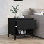 Sidebord Svart 50X46X50 Cm Konstruert Tre