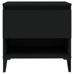 Sidebord Svart 50X46X50 Cm Konstruert Tre