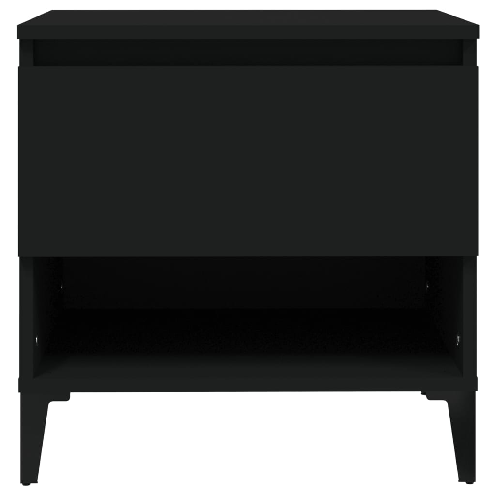 Sidebord Svart 50X46X50 Cm Konstruert Tre